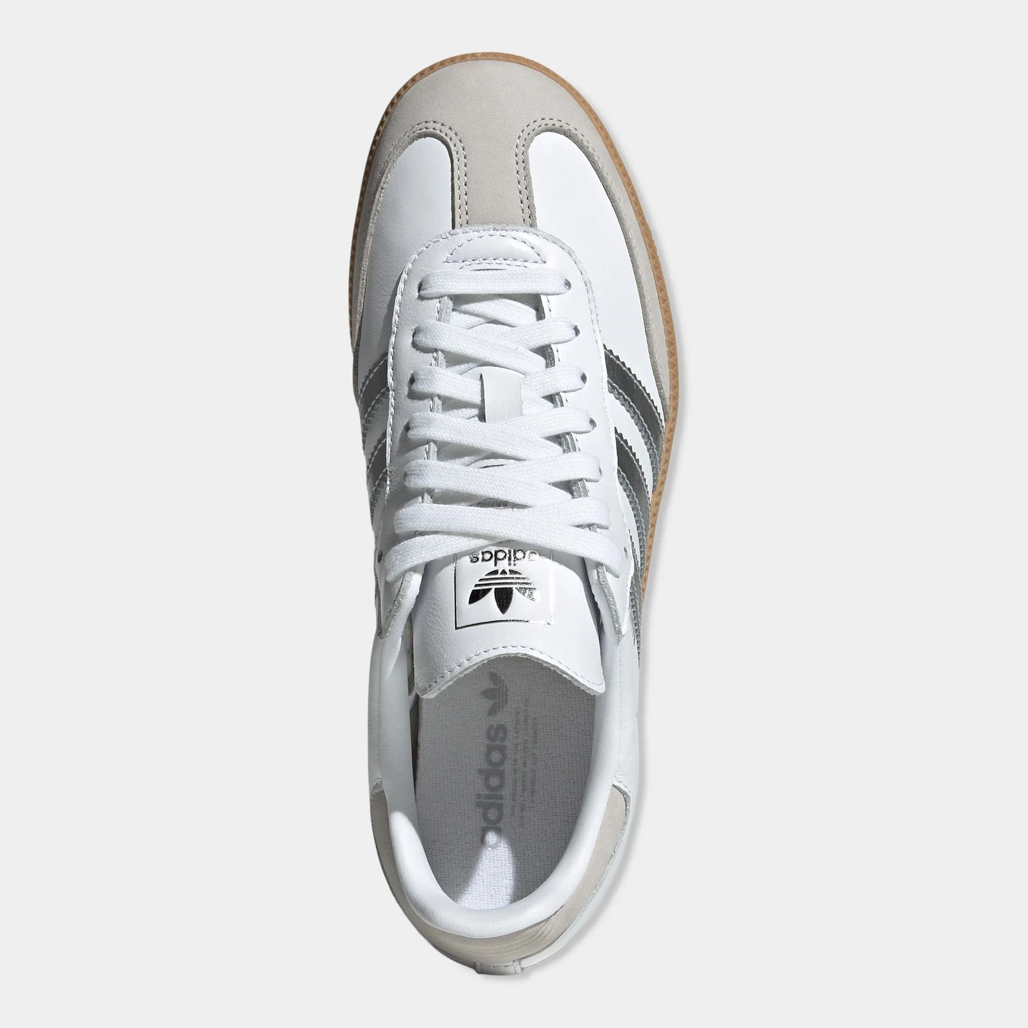 Fast pace adidas Women's Samba OG White / Silver Metallic - Grey