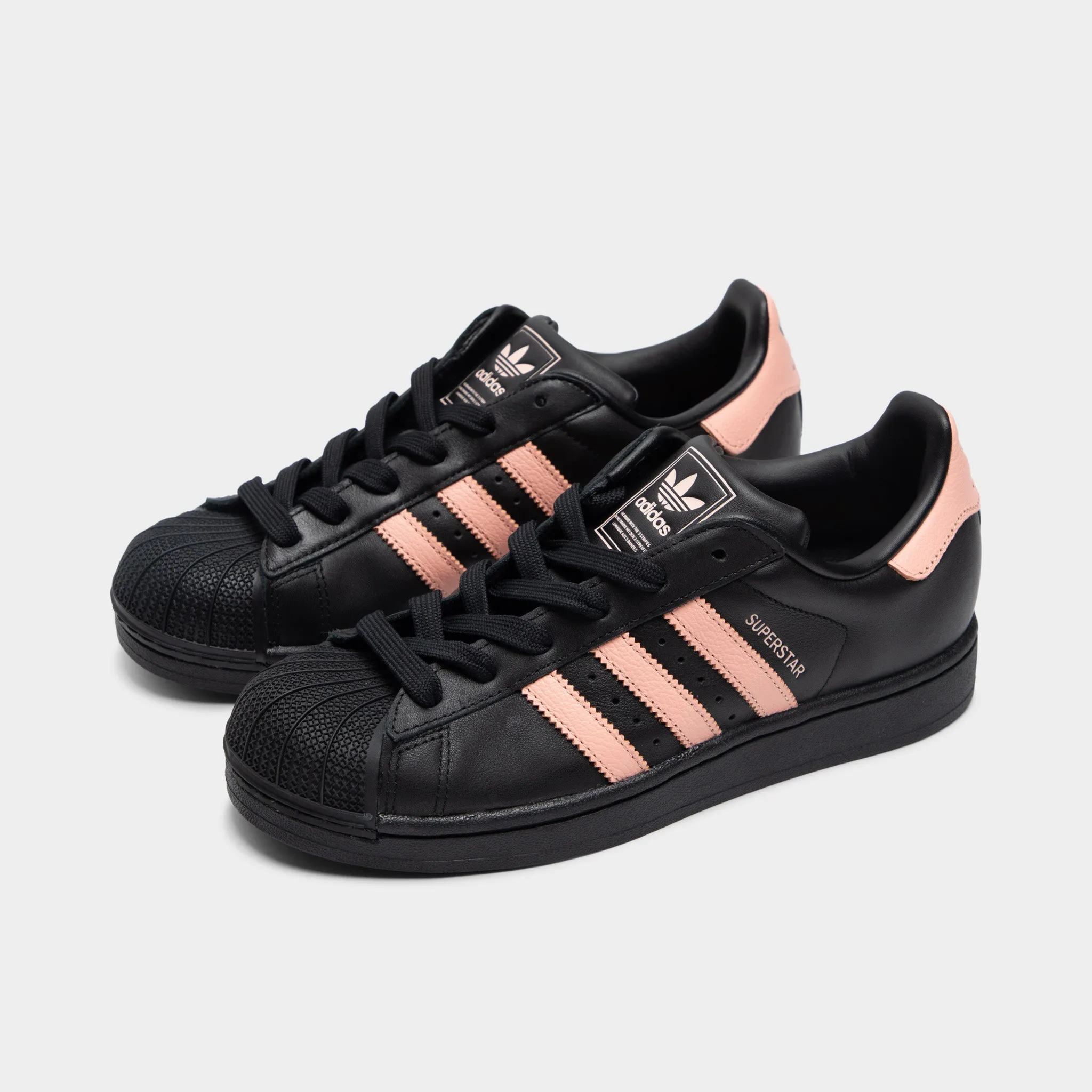adidas Women's Superstar II Core Black / Glow Pink Winter Ready