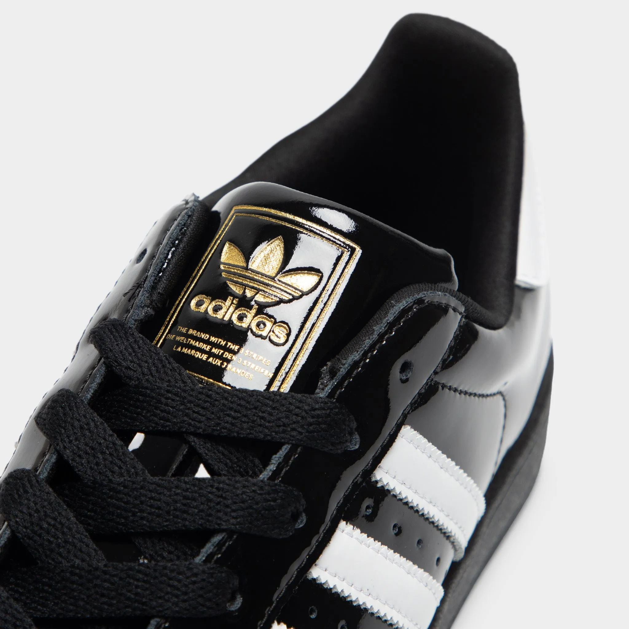 Sustainable Sole Construction adidas Women's Superstar II Core Black / White - Gold Metallic