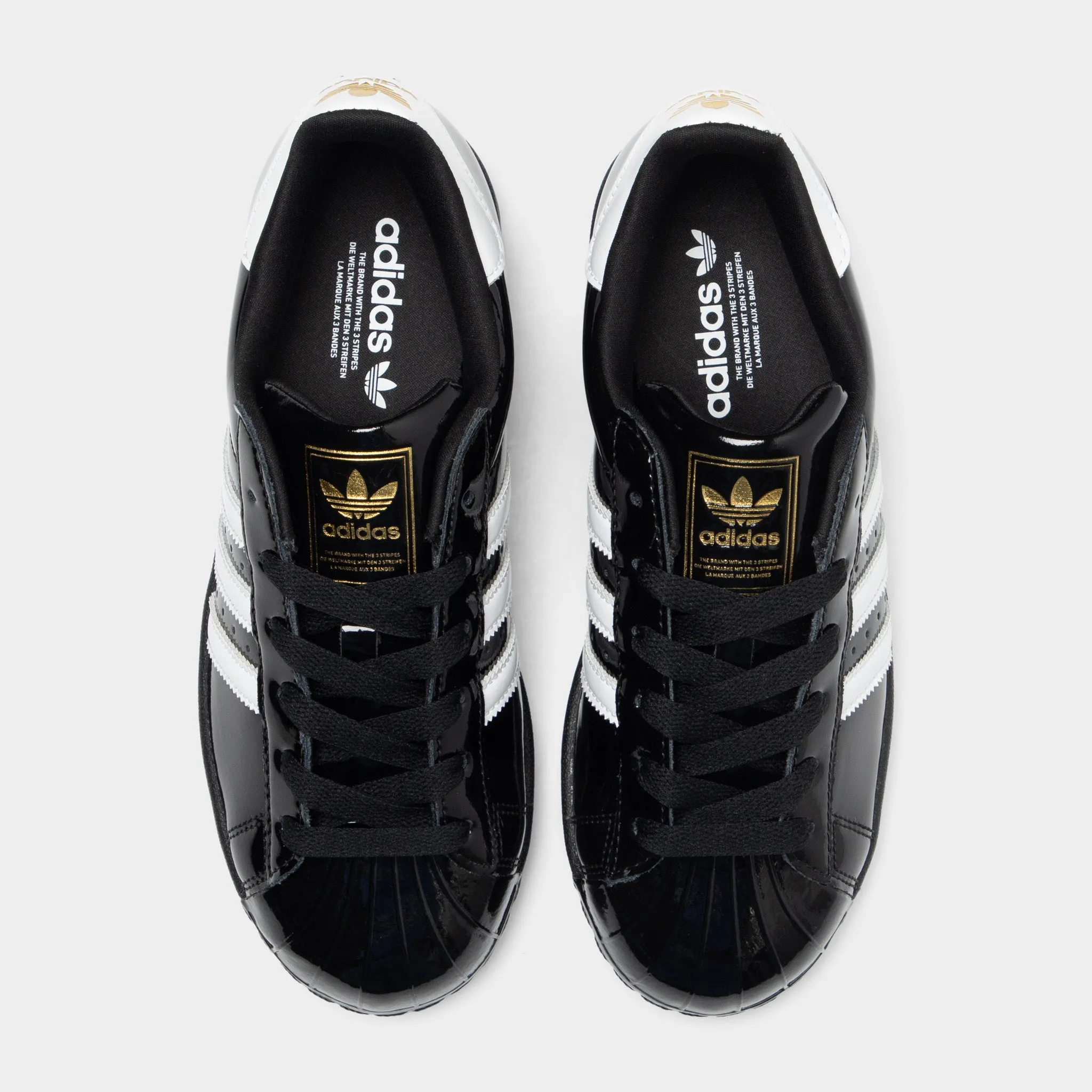 adidas Women's Superstar II Core Black / White - Gold Metallic Fearless Play Energy Control