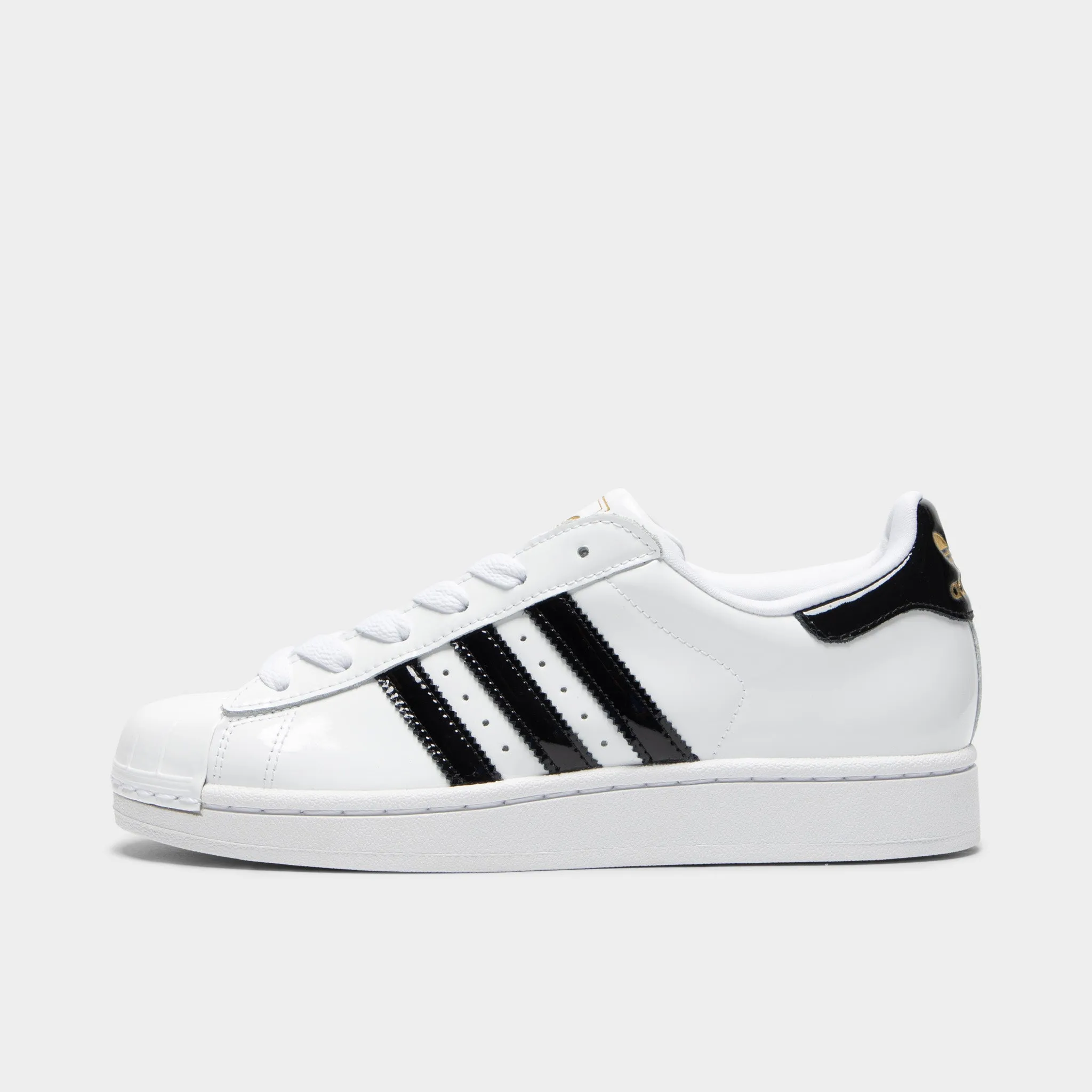 Shock - absorbing midsole adidas Women's Superstar II White / Core Black - Gold Metallic
