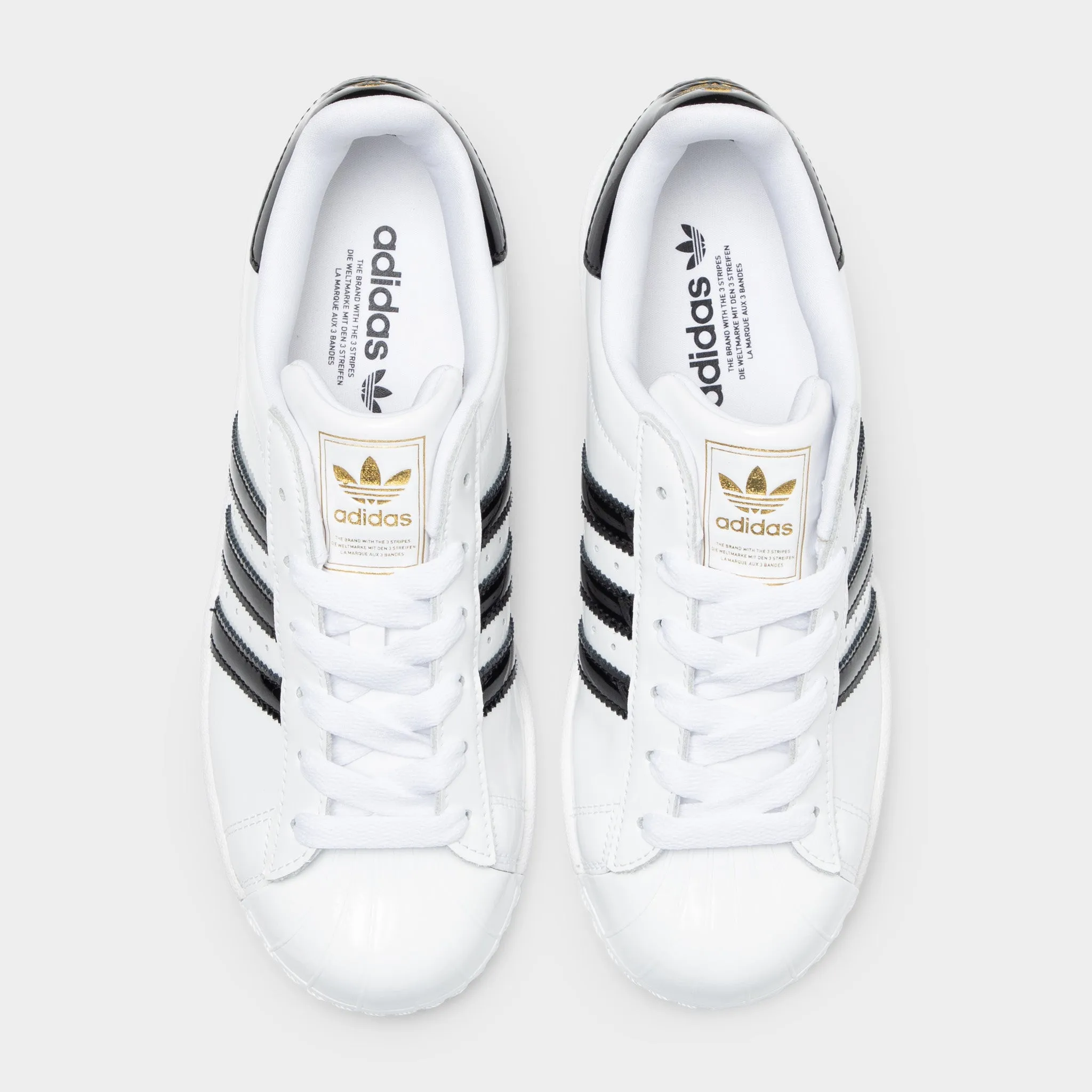 Style adidas Women's Superstar II White / Core Black - Gold Metallic