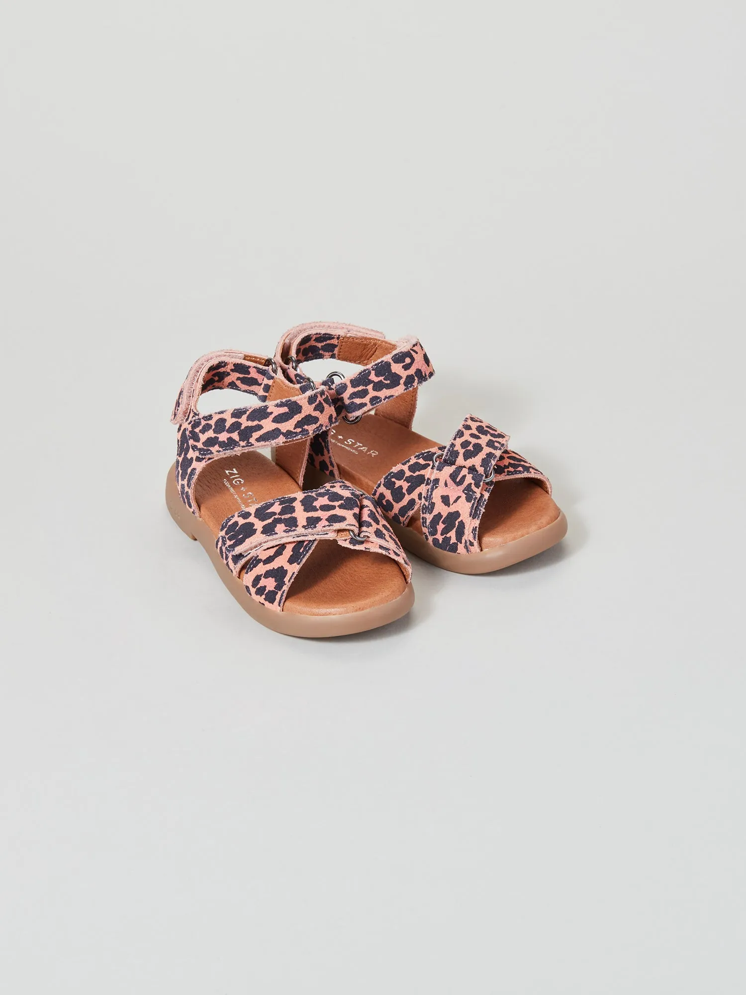 Rae Infant Cross-Strap Sandal Pink Animal Easy To Wear Shoes Cool Wear