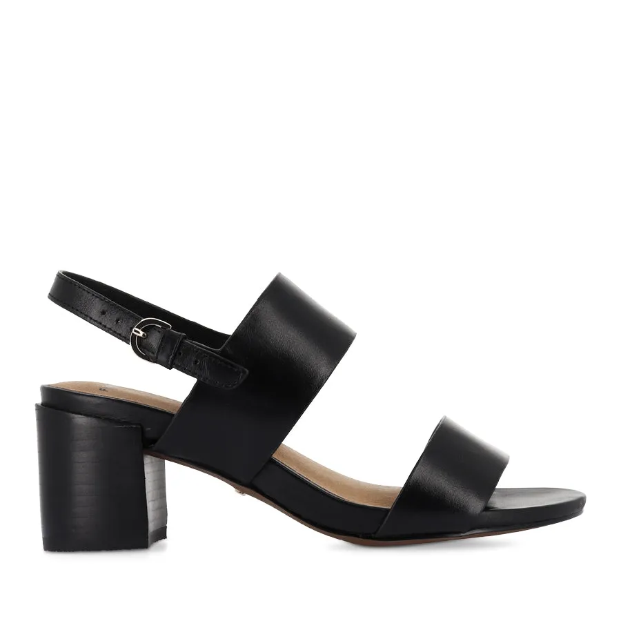 Wide fit Versatile Support CAMDEN - BLACK LEATHER