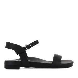Beach Open Form WILLOW - BLACK BLACK LEATHER
