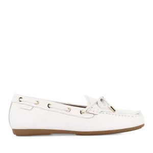 DETOUR - WHITE LEATHER Stylish Support Effortless Walk