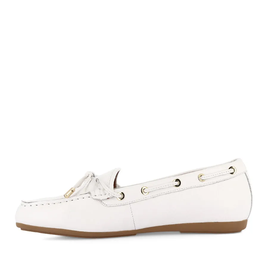 Knit Upper DETOUR - WHITE LEATHER
