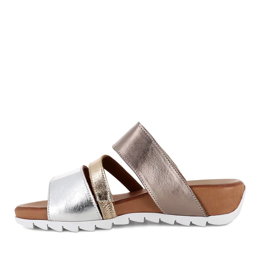 Outdoor Sandals TIRAN - SILVER GOLD PEWTER