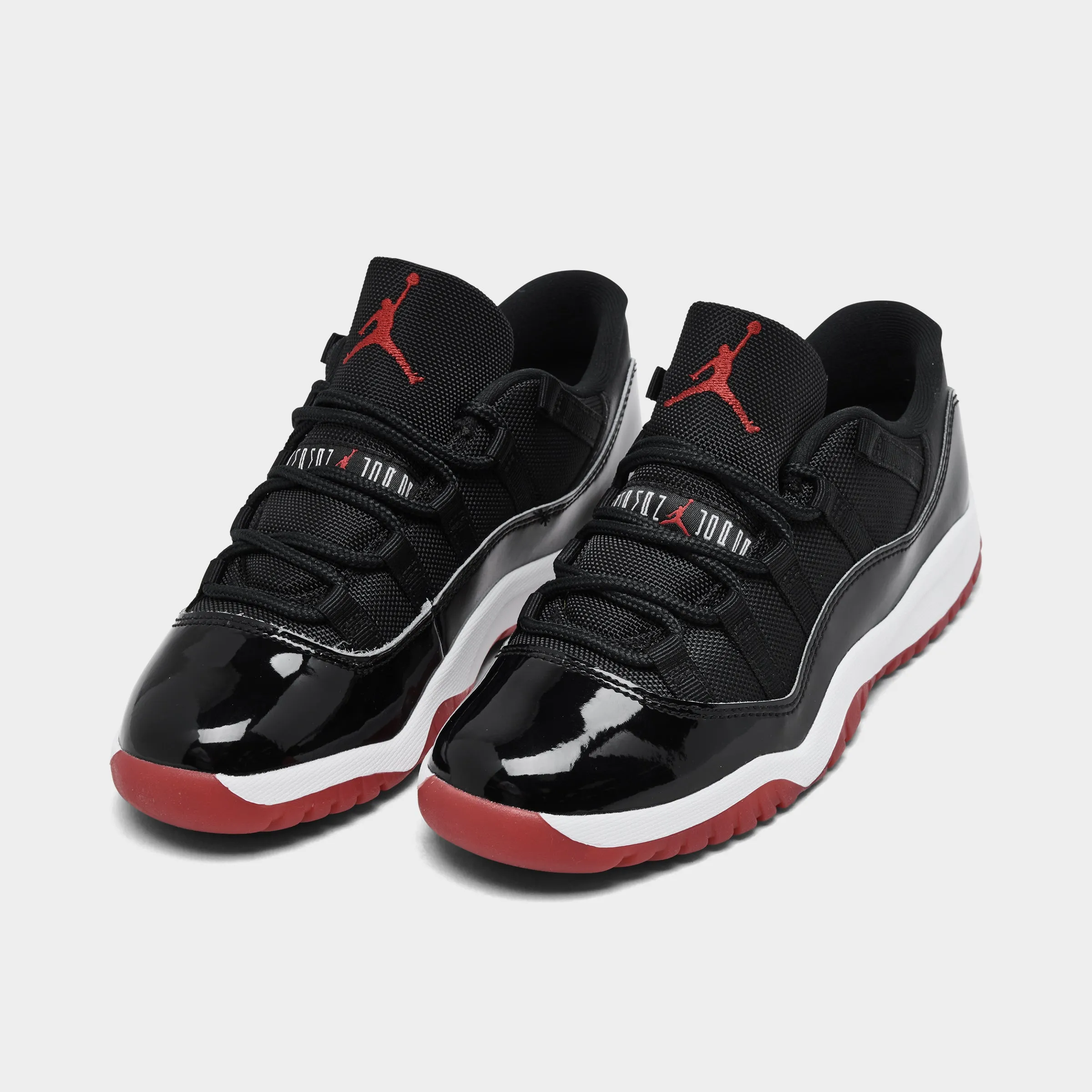 Jordan 11 Retro Low PS Black / Varsity Red - White Built For Walk Matte Finish