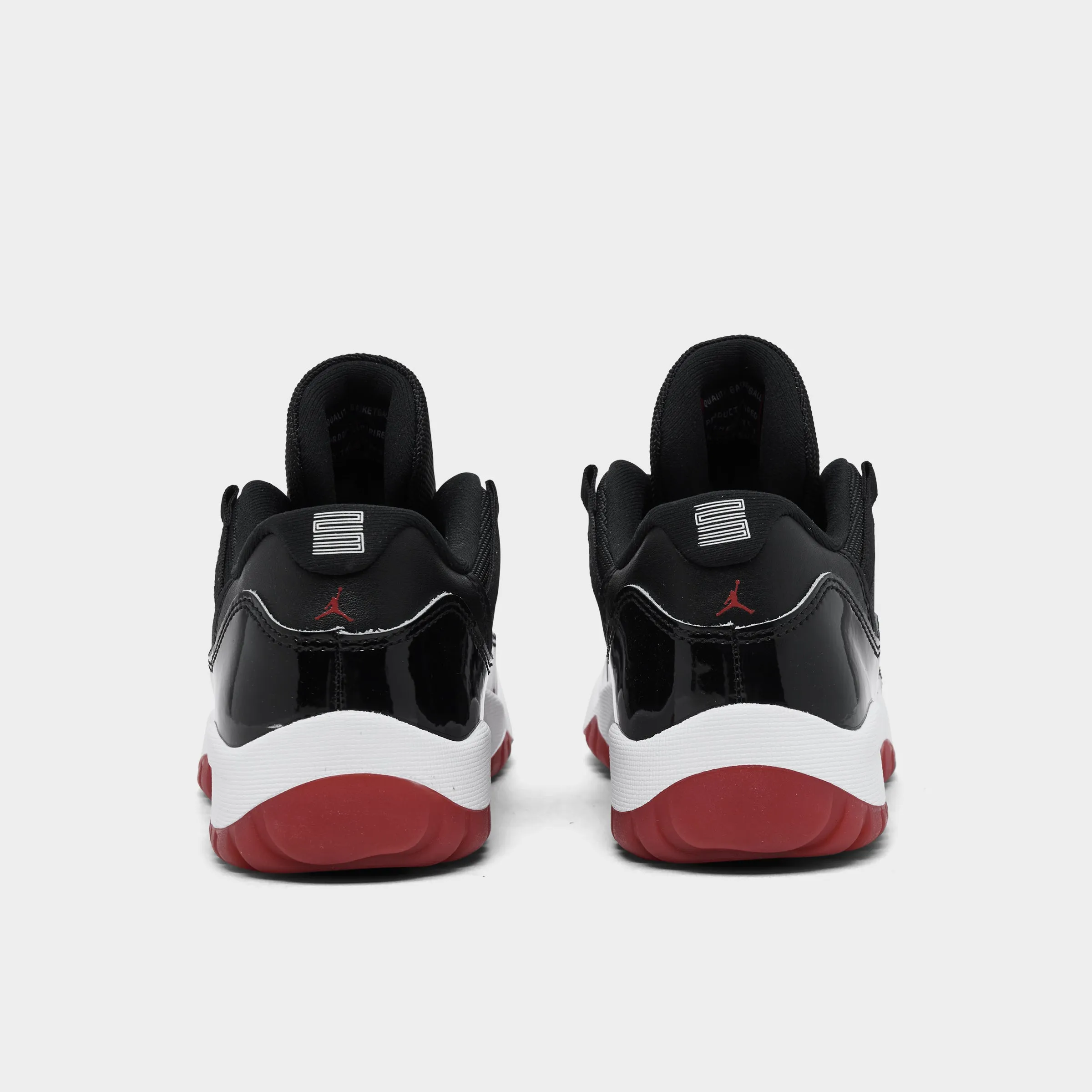 Jordan 11 Retro Low PS Black / Varsity Red - White Adaptive Ankle Support