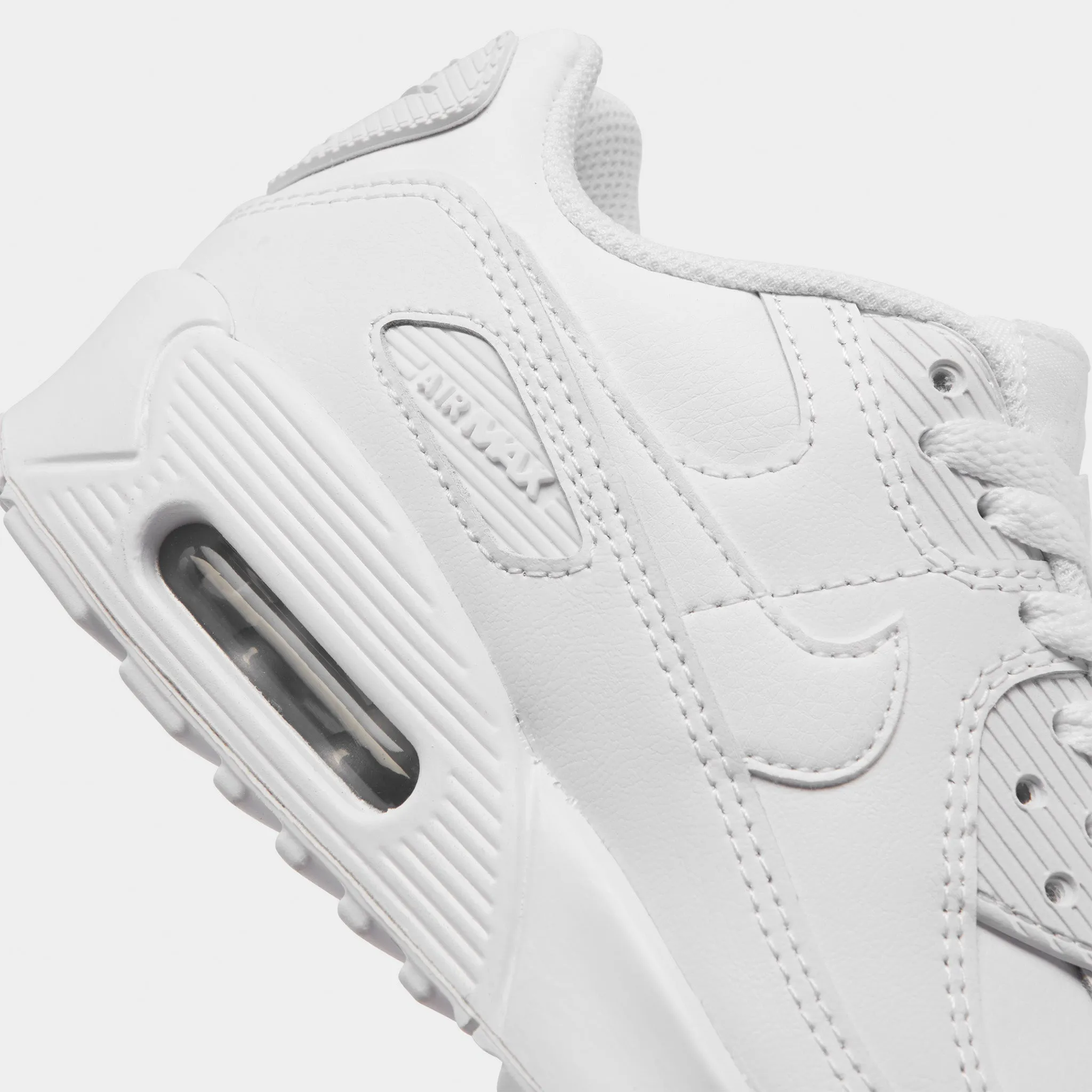 Ethylene Vinyl Acetate Nike Air Max 90 LTR GS White / White - Metallic Silver