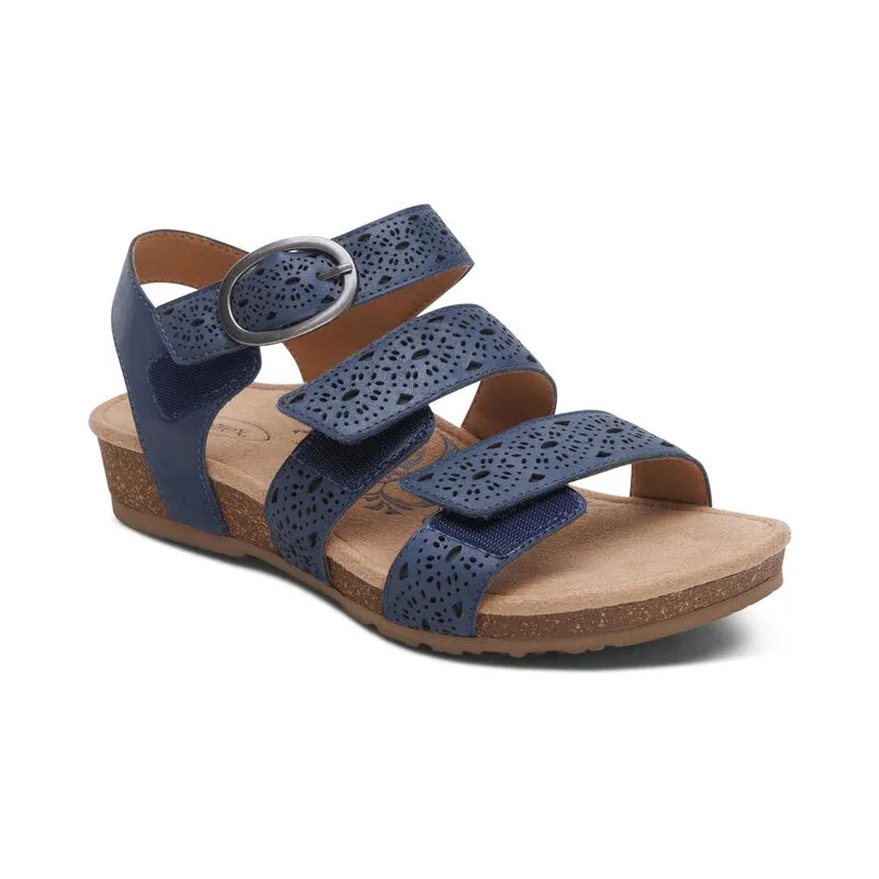 Durable Construction AETREX LILLY ADJUSTIBLE SANDAL - NAVY