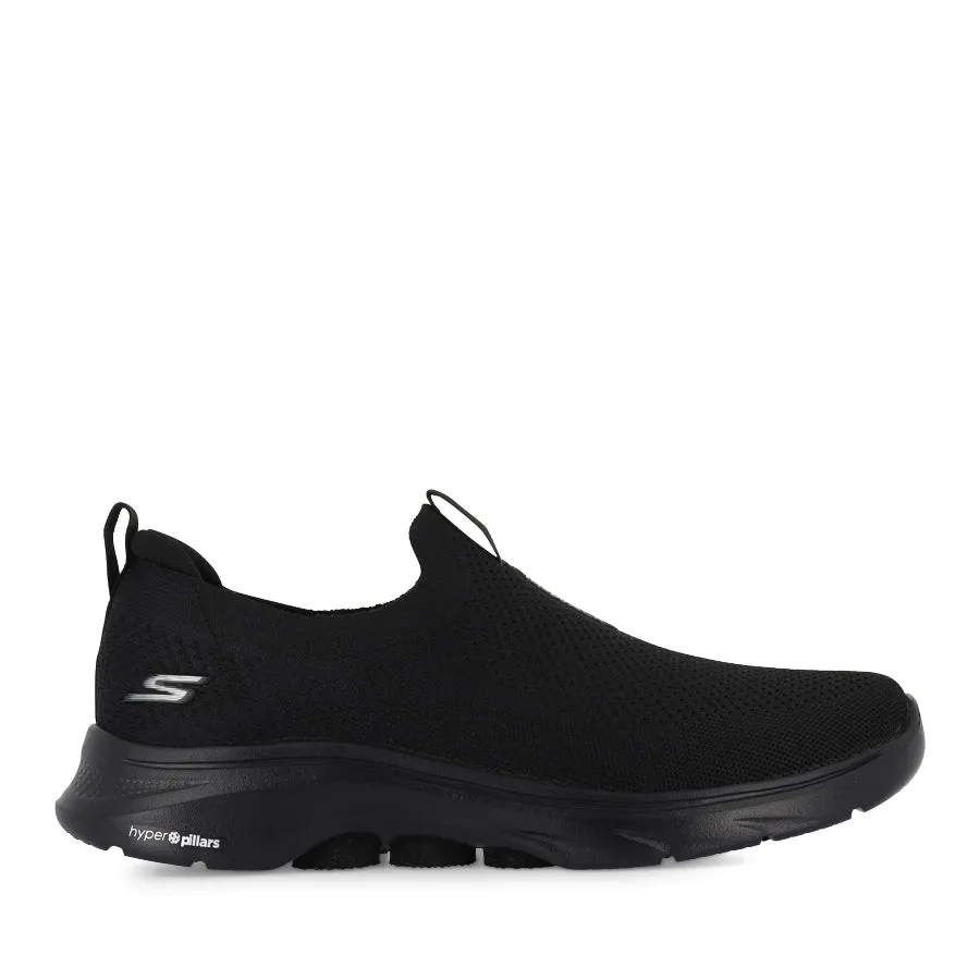 GO WALK 7 (M) - BLACK BLACK All-weather chic Foot Contouring