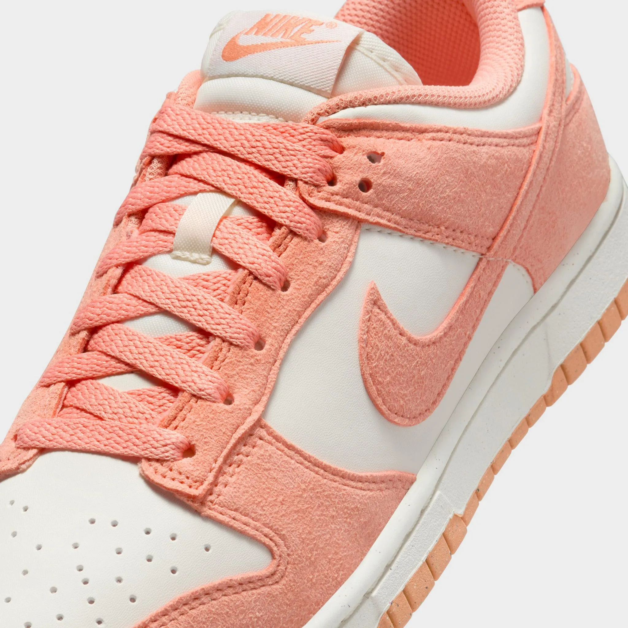 Nike Women's Dunk Low Soft Pearl / Apricot Agate - White Lean Ride Breathable Inner Lining