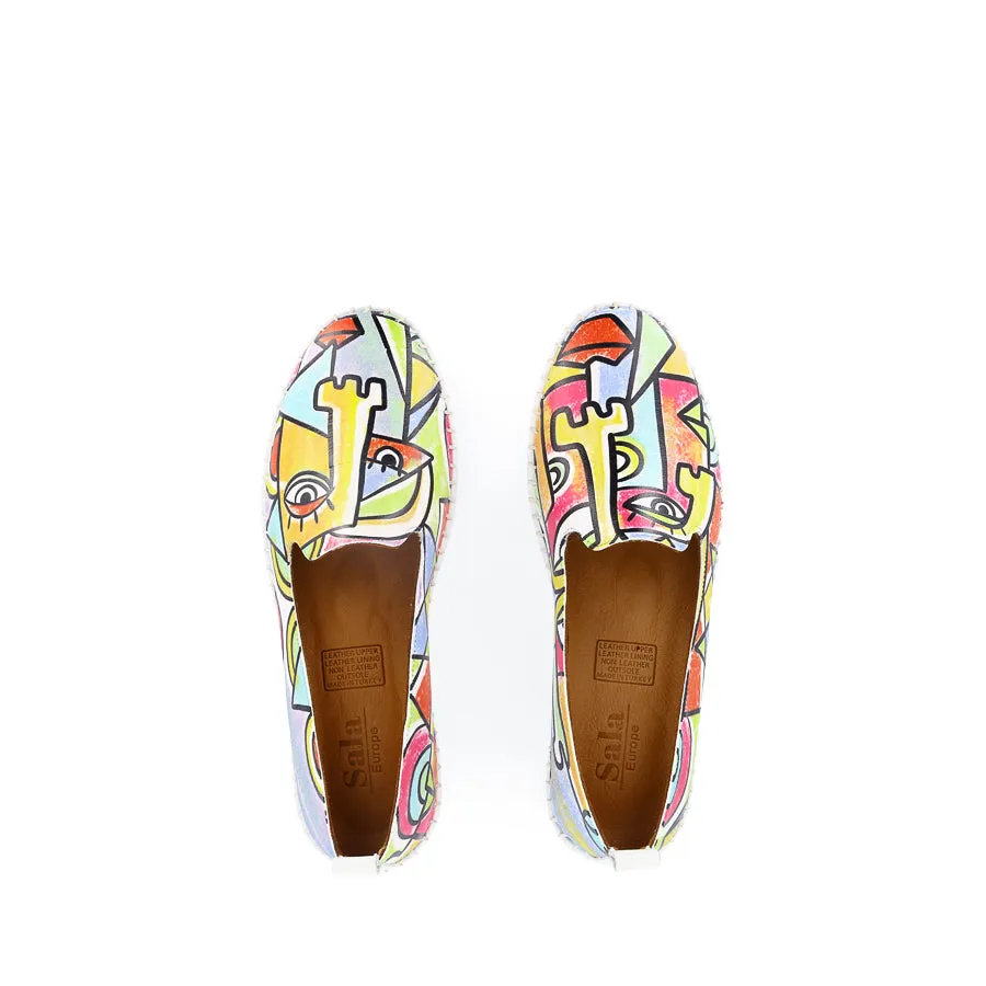 AIRLIE - PICASSO PRINT LEATHER Low Top Flexible Cushion