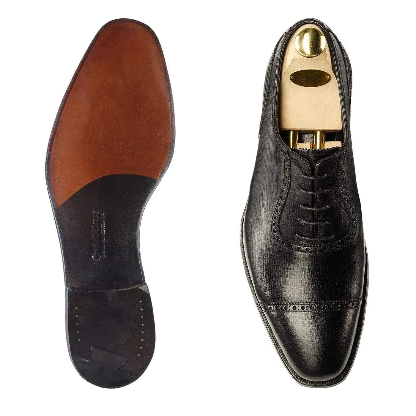 Albany 4 Black Willow Grain Workwear Oxfords
