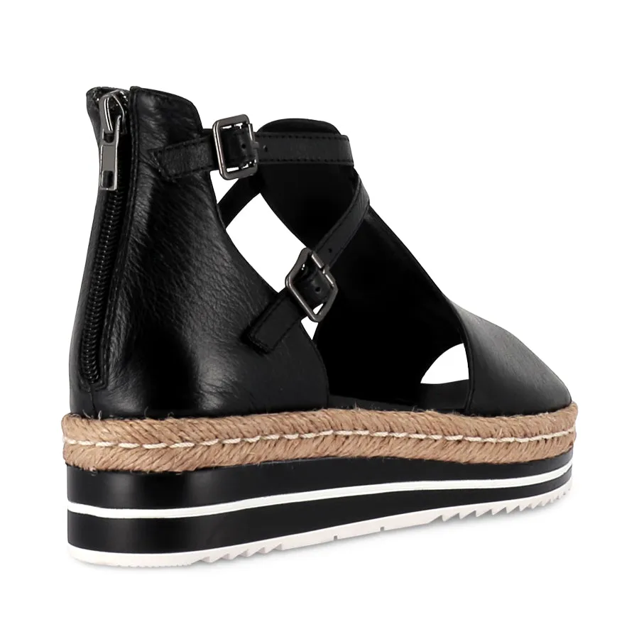 Soft Cushioning All-Around Use ALEXYS - BLACK LEATHER