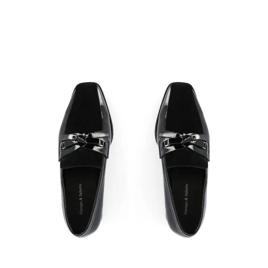 ALIDA - BLACK BLACK MULTI Event Walk Fashionable Shoes