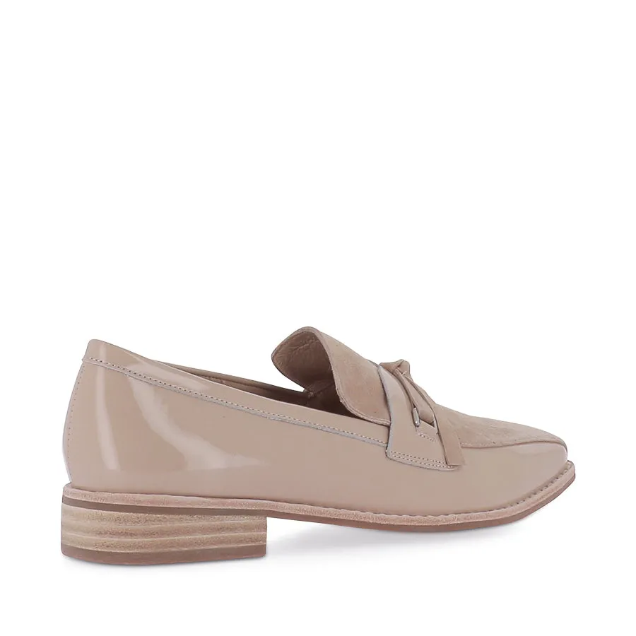 Braided Detail Waxed Laces ALIDA - CAFE MULTI