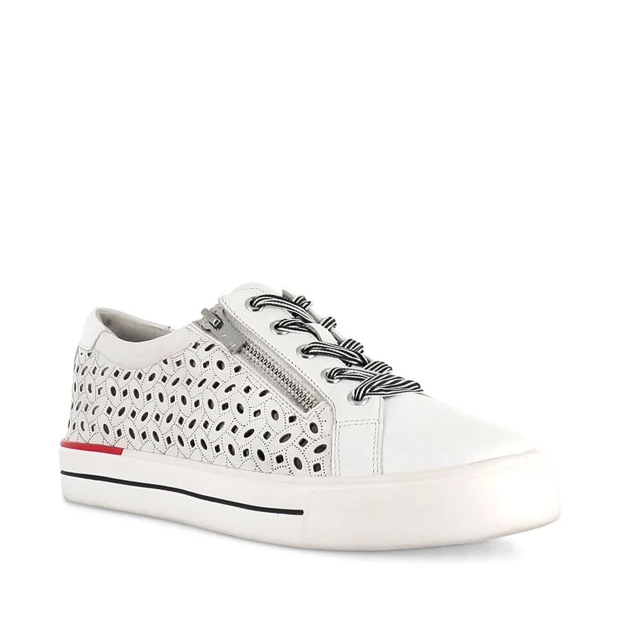 AYLEEN W - WHITE LEATHER Flex Zones Engineering