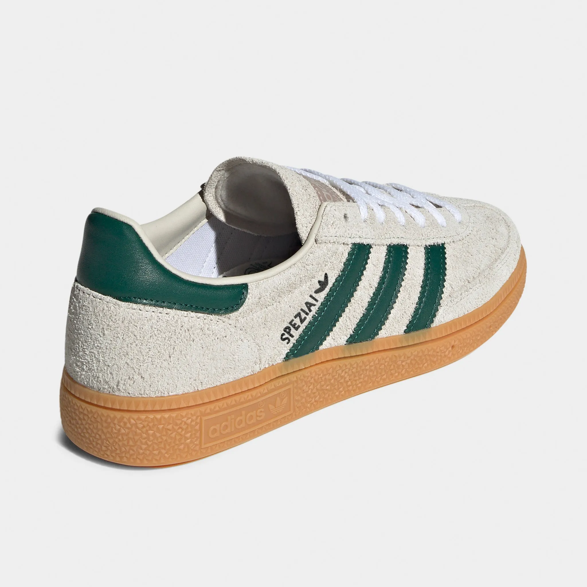 adidas Originals Women's Handball Spezial Light Brown / Green All-weather look Arch Fit