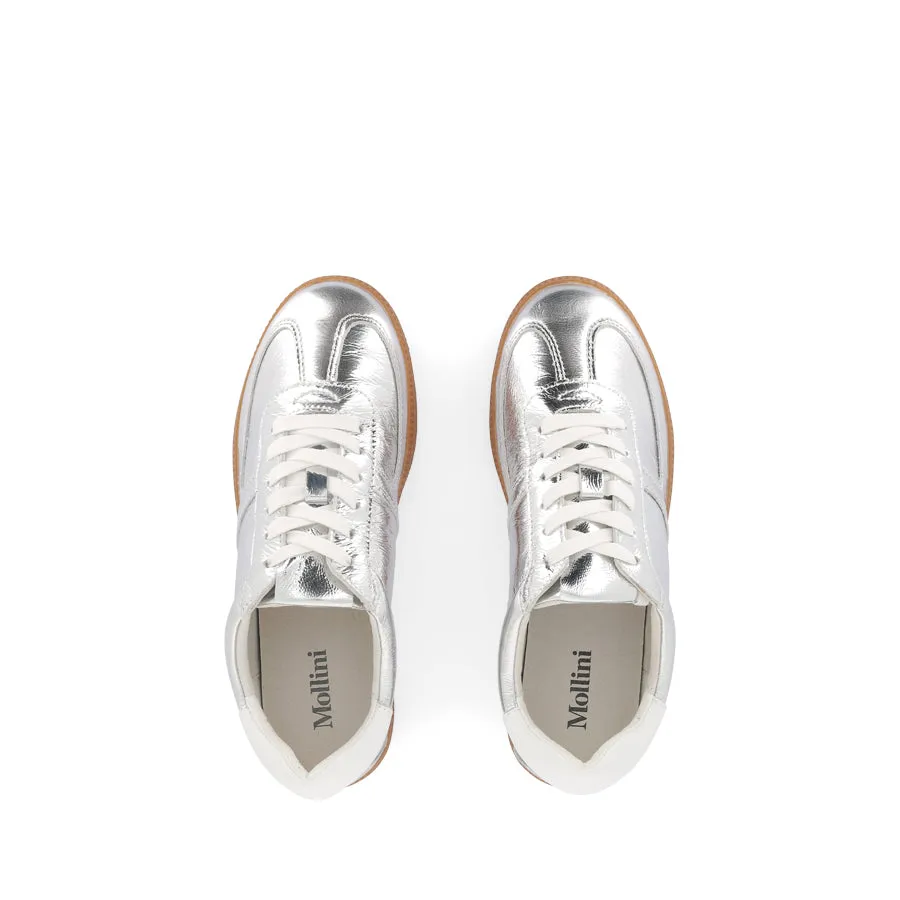Streamlined grip Trendy Choice DARI - SILVER/GUM SHRUNKEN LEATHER