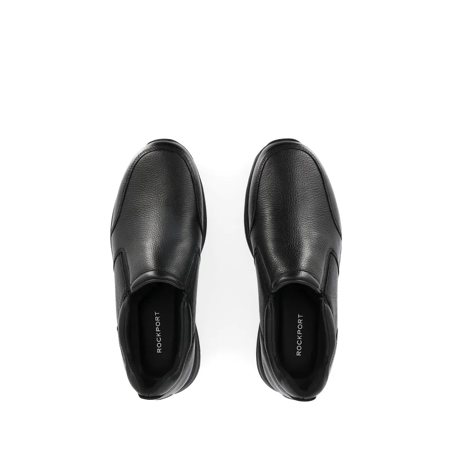 EDGE HILL SLIP ON - BLACK LEATHER Lightweight Comfort Hold Lane