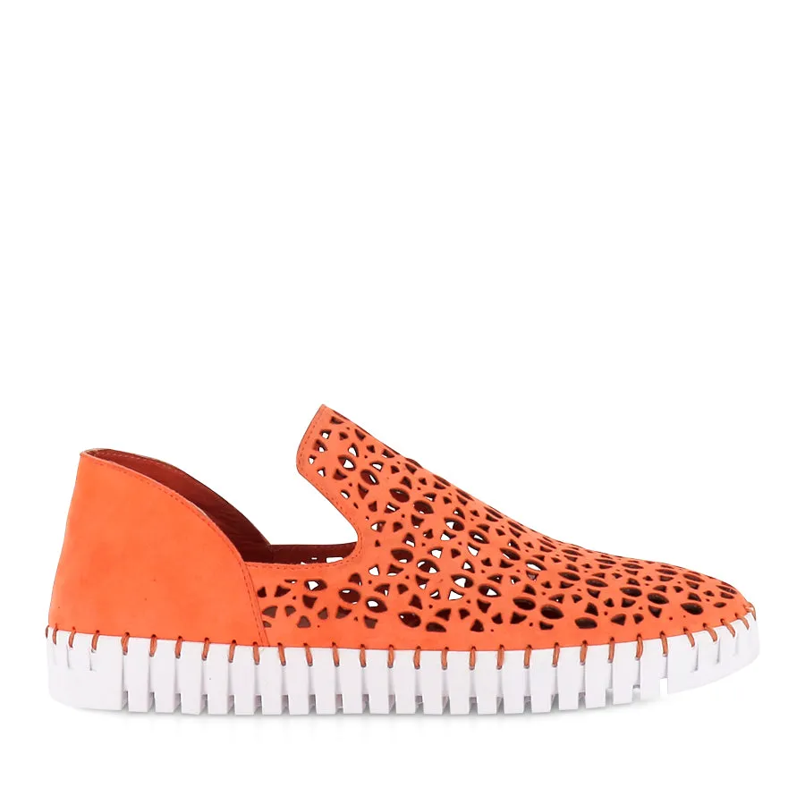 HAZE - LIGHT ORANGE SUEDE Stylish Cushion