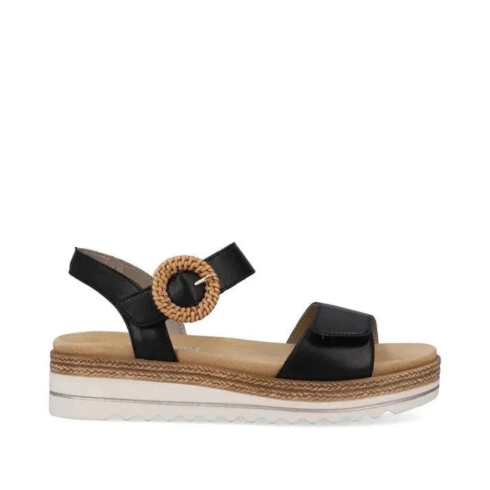 Angel Mood RIEKER D0Q5200 SANDAL - BLACK - D0Q5200