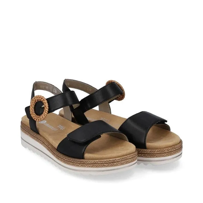 Everyday Ventilated Design RIEKER D0Q5200 SANDAL - BLACK - D0Q5200