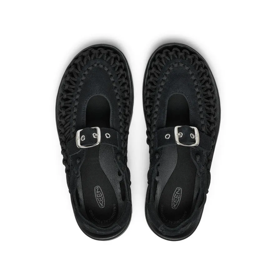 Indoor Comfort All Gender UNEEK PLT Mary Jane Sneaker  |  Black/Black