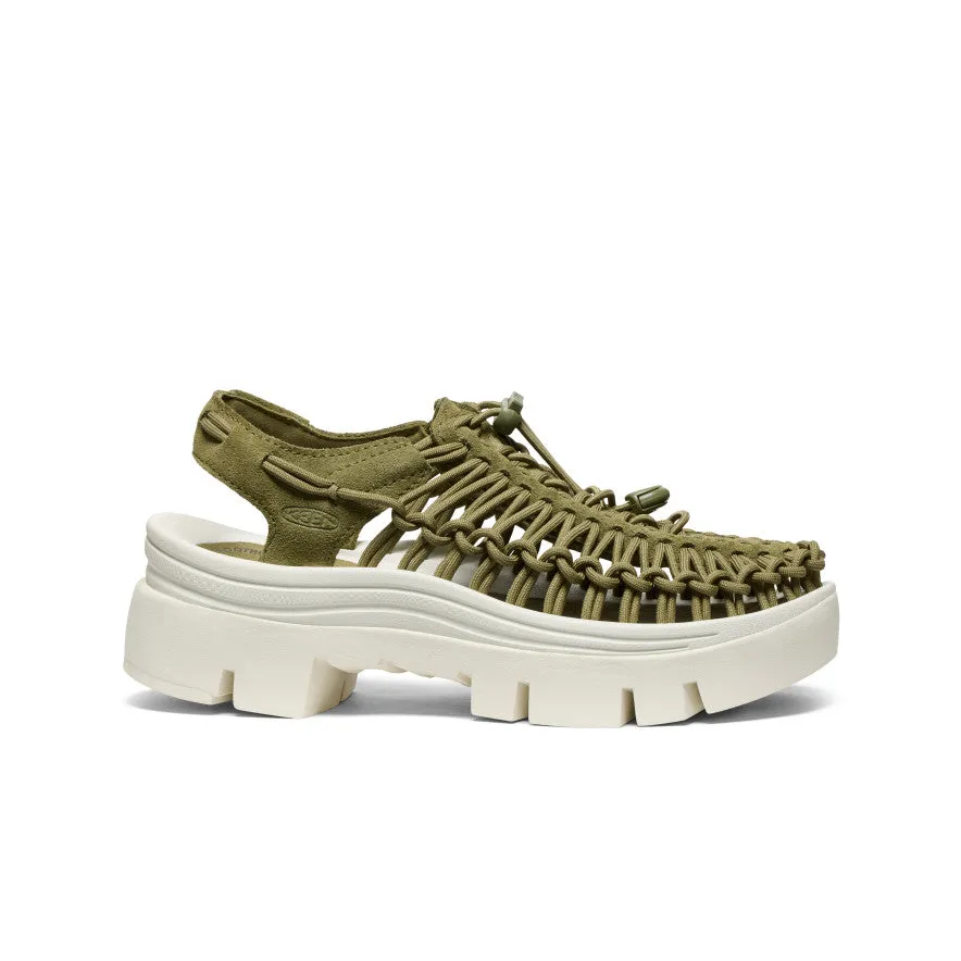 Multi-functional materials outdoor - style All Gender UNEEK PLT Sneaker  |  Martini Olive/Star White