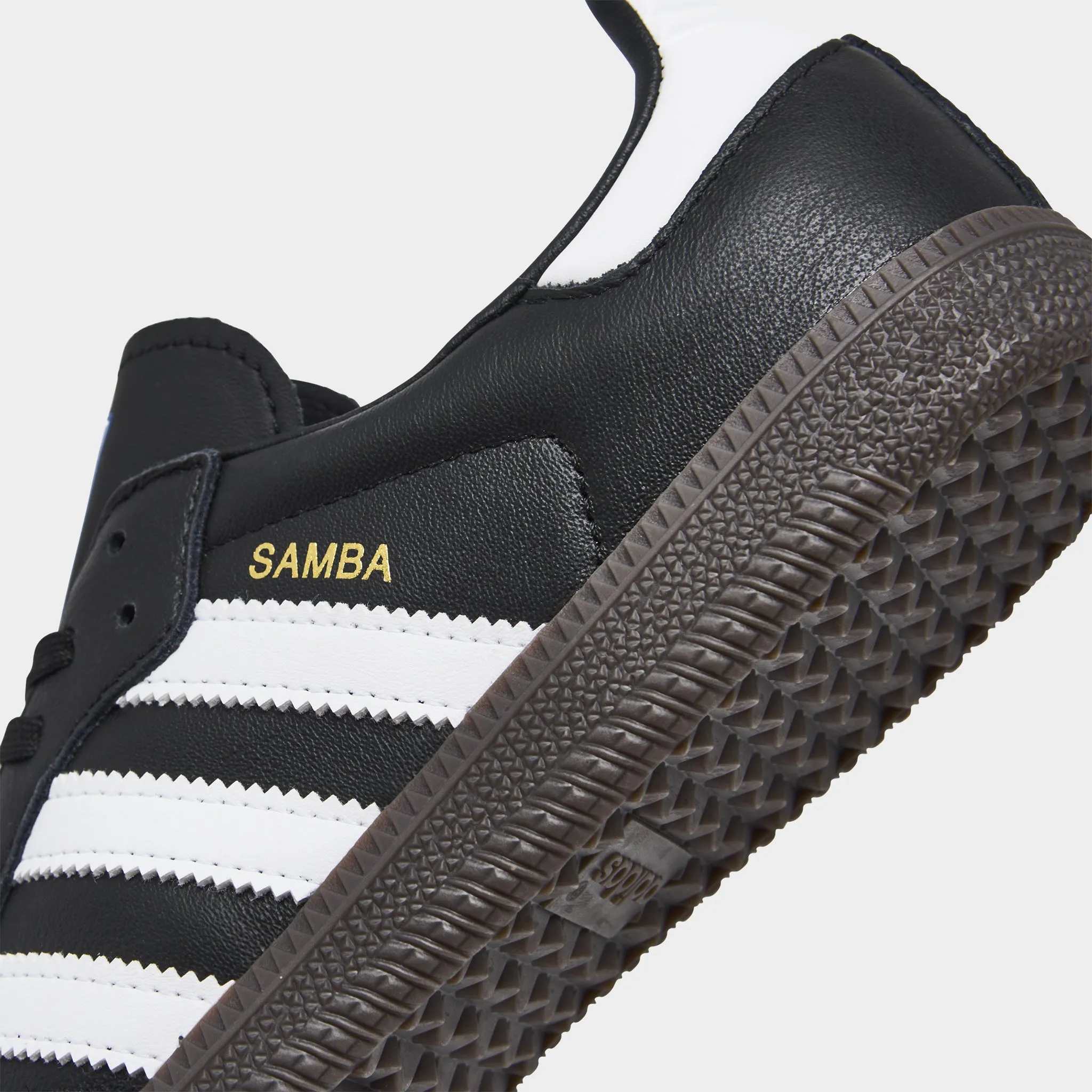 adidas Children's Samba OG Core Black / Footwear White - Gum Statement flair Adaptive Flex Notches