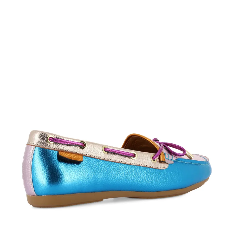 Bold colors Boardroom Appropriate DETOUR - BLUE MIX LEATHER