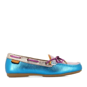 Suede Material Easy Maintenance DETOUR - BLUE MIX LEATHER