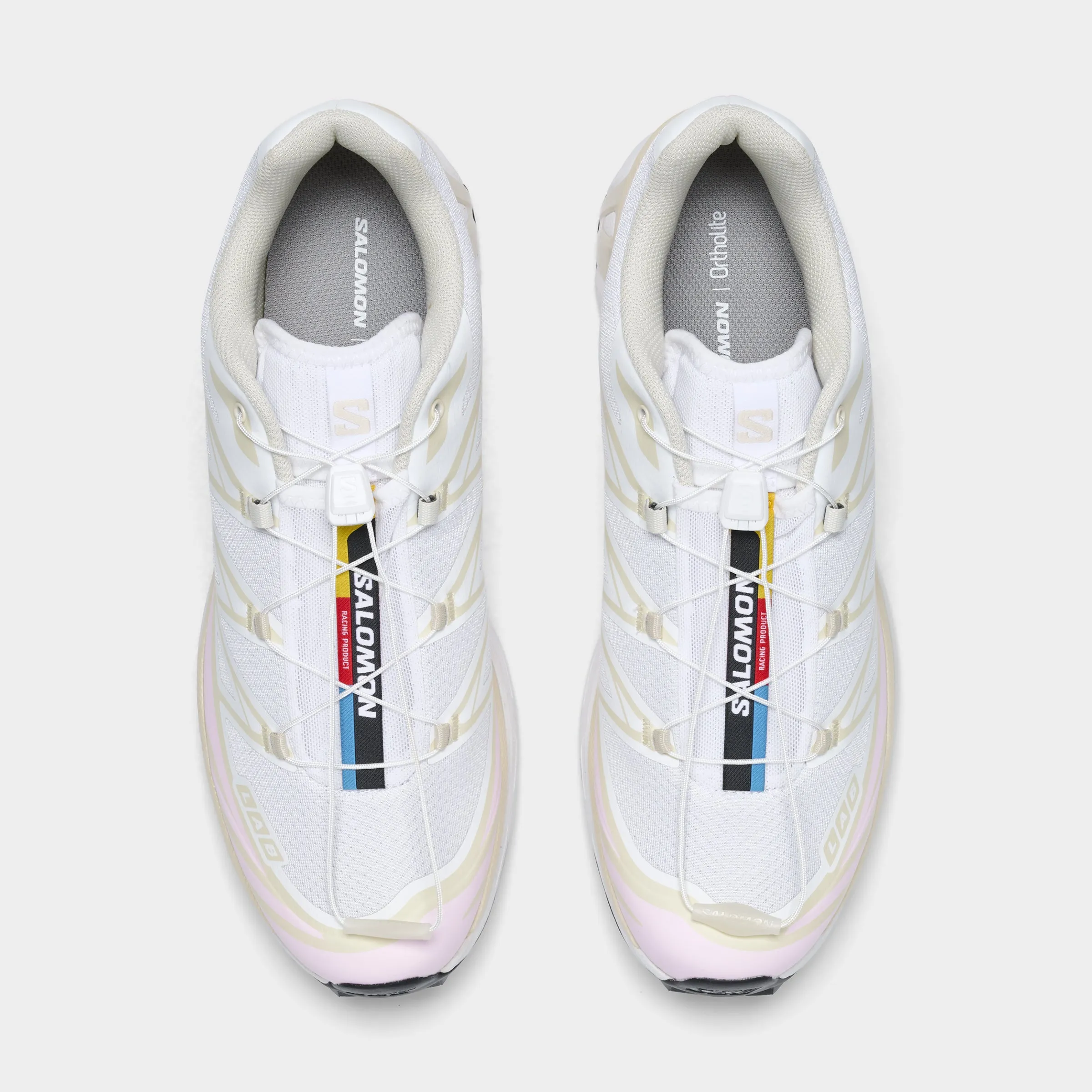 Clean Stitching Relax Fit Salomon XT-6 White / Almond Milk - Fairy Tale