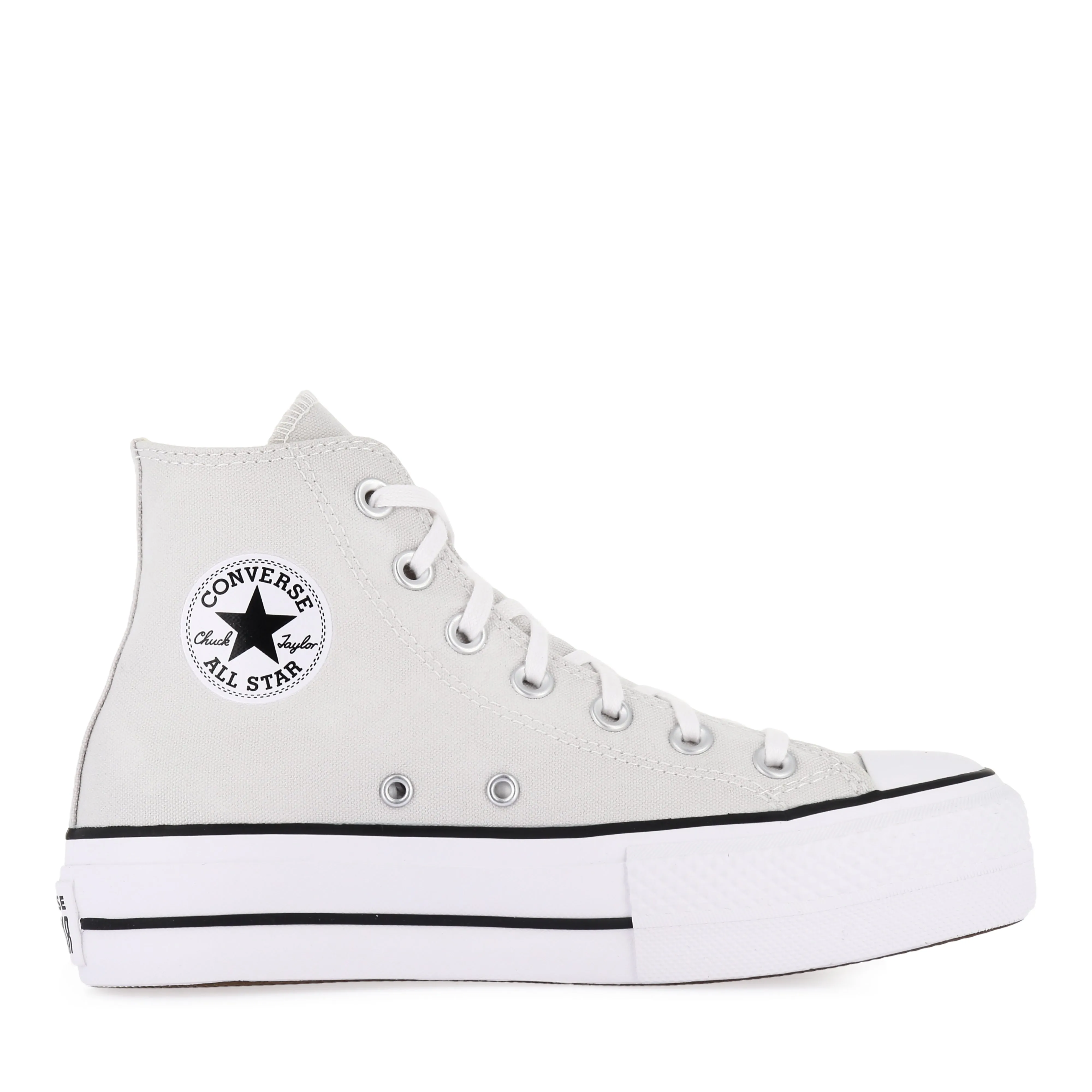 Comfortable Sole ALL STAR LIFT HI SEASONAL 24 - BARELY GREY/WHITE/BLACK