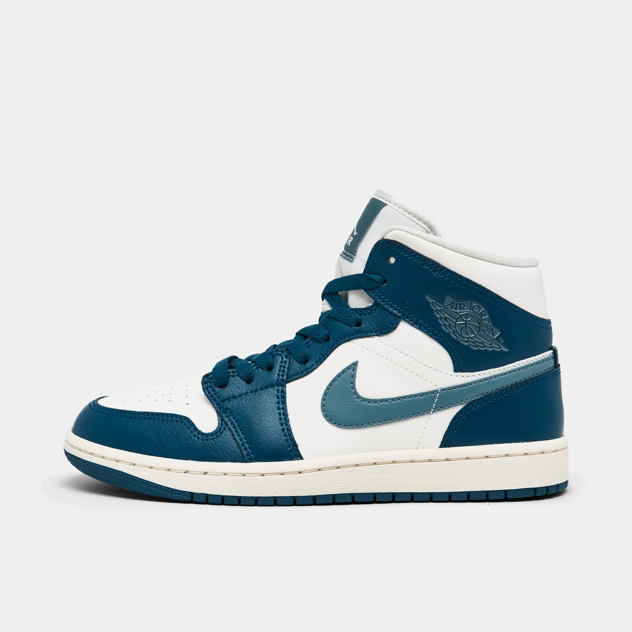 Responsive Rocker Geometry Speed and Agility Jordan Women's 1 Mid Sky J French Blue / Sail - Ozone Blue