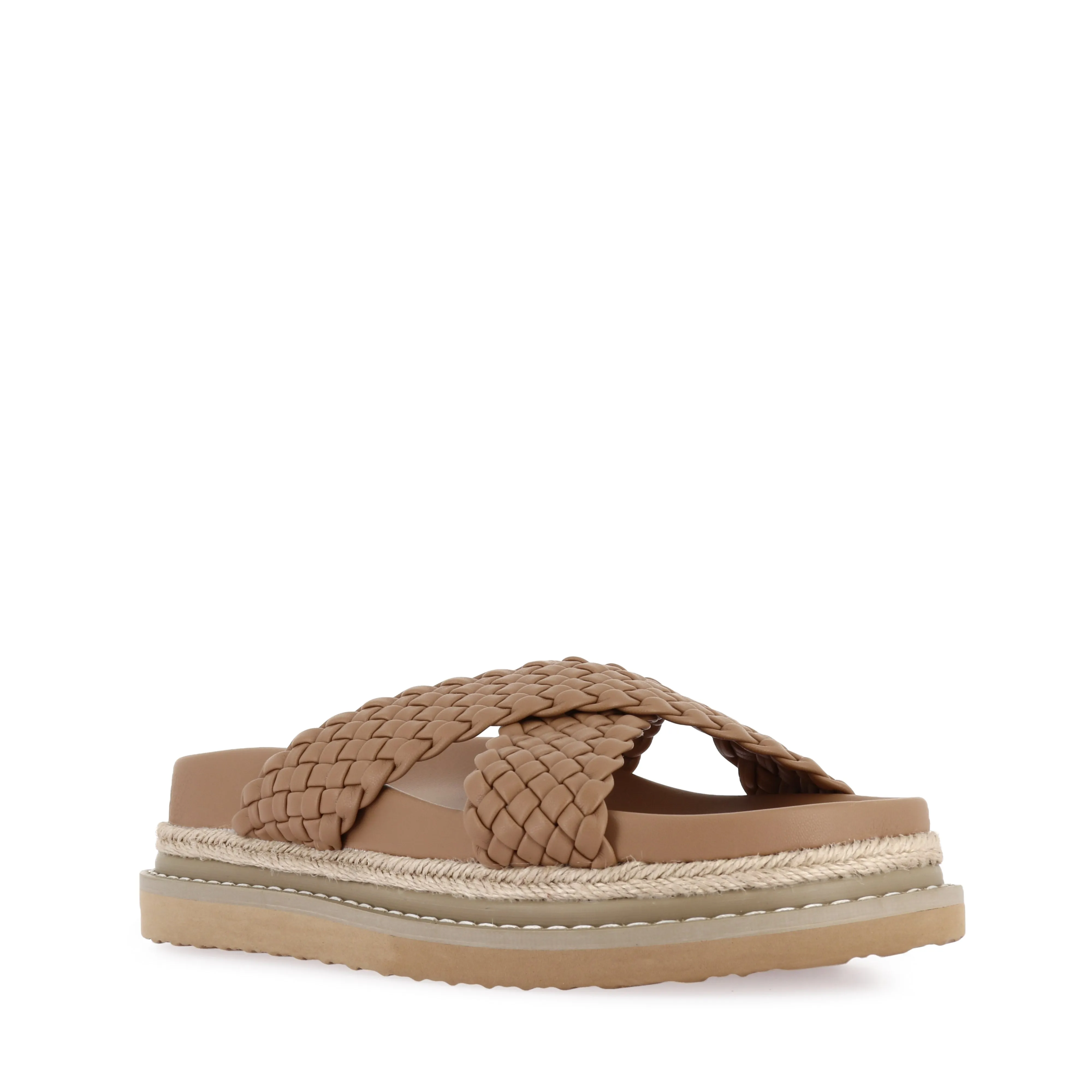 Modern Look Padded collar ALLYRA - DARK SAND