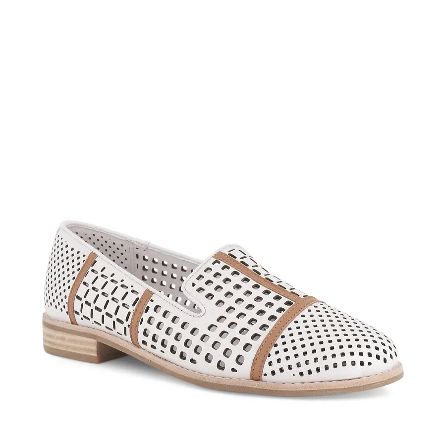 ALYCIA - WHITE TAN LEATHER Effortless Walk