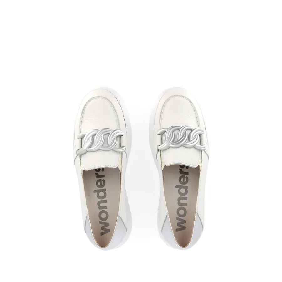 AMAS A-2634 - OFF WHITE/SILVER LEATHER Open Way