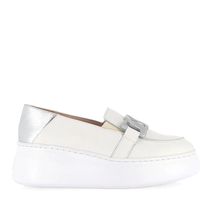 AMAS A-2634 - OFF WHITE/SILVER LEATHER Urban Nights