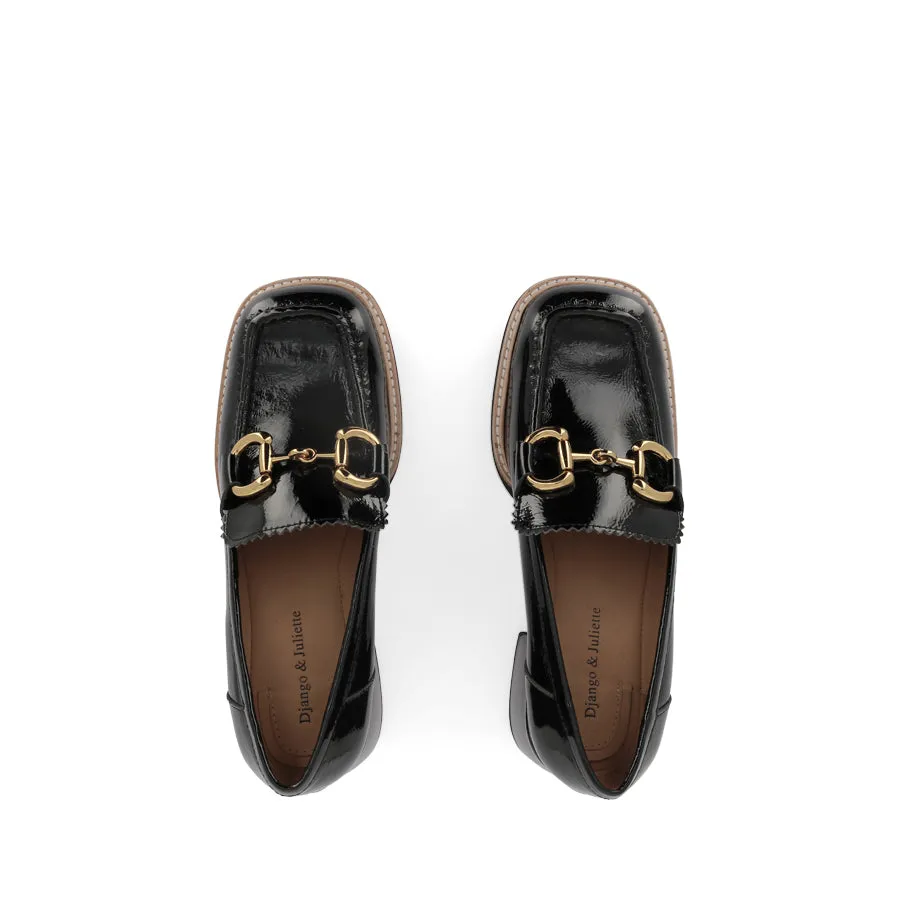 AMBATO - BLACK PATENT Synthetic Upper