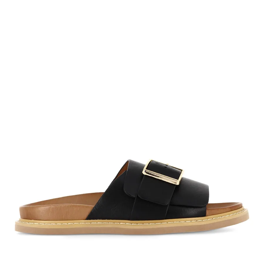 DEDE - BLACK LEATHER Walking Ease