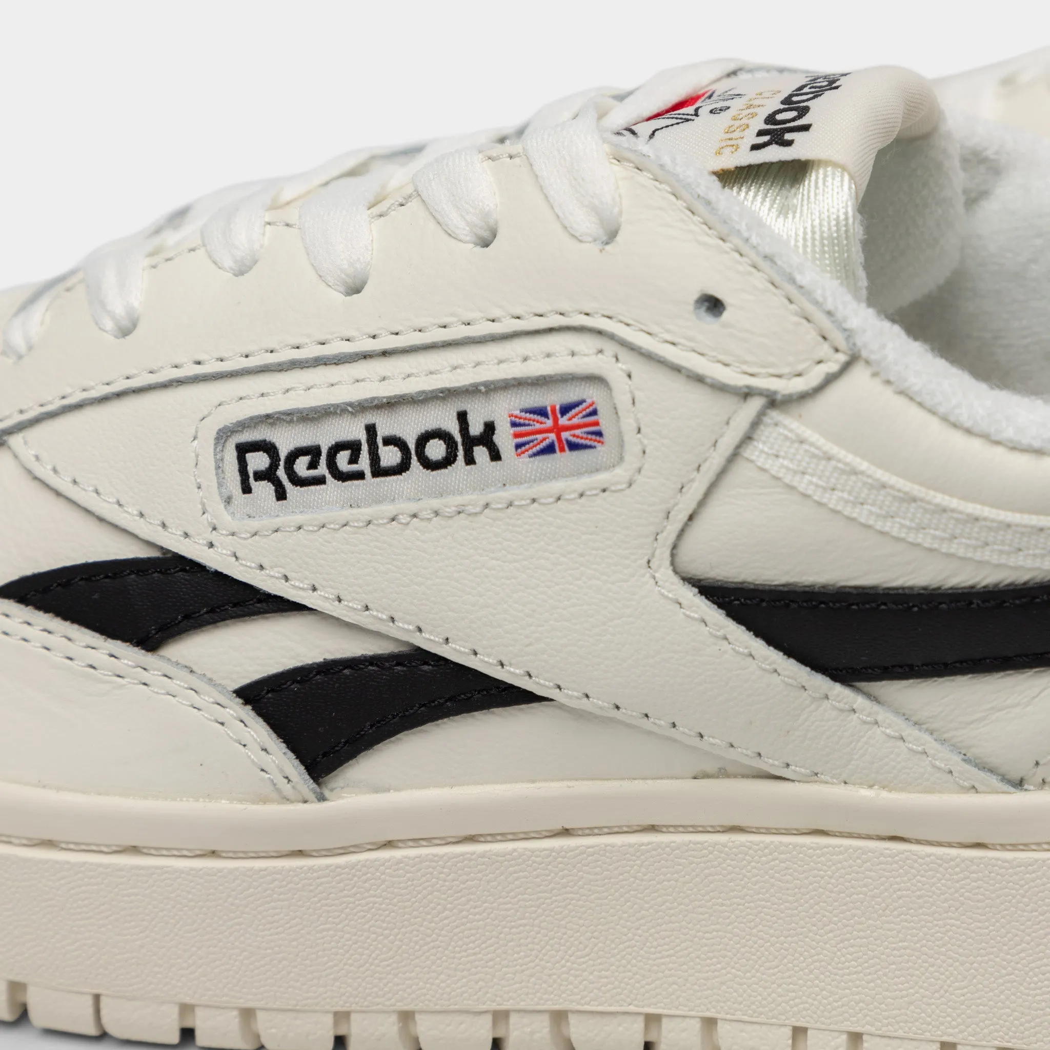 Reebok Women's Club C Double Revenge Chalk / Black - Chalk Adaptive stability