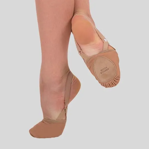 Elegant shock absorption texture - type ANGELO LUZIO 4-WAY STRETCH CANVAS HALF SOLE - ADULT #622A
