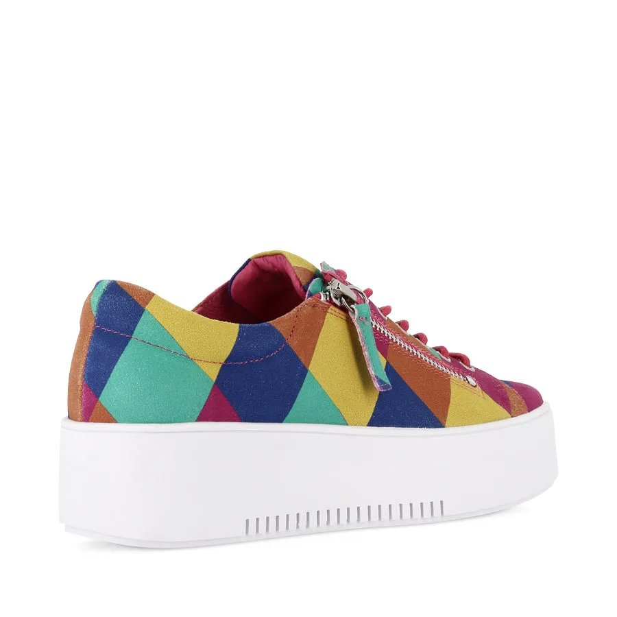 WOLFIE - BRIGHT HARLEQUIN Non Marking Soles Rocker Sole Technology