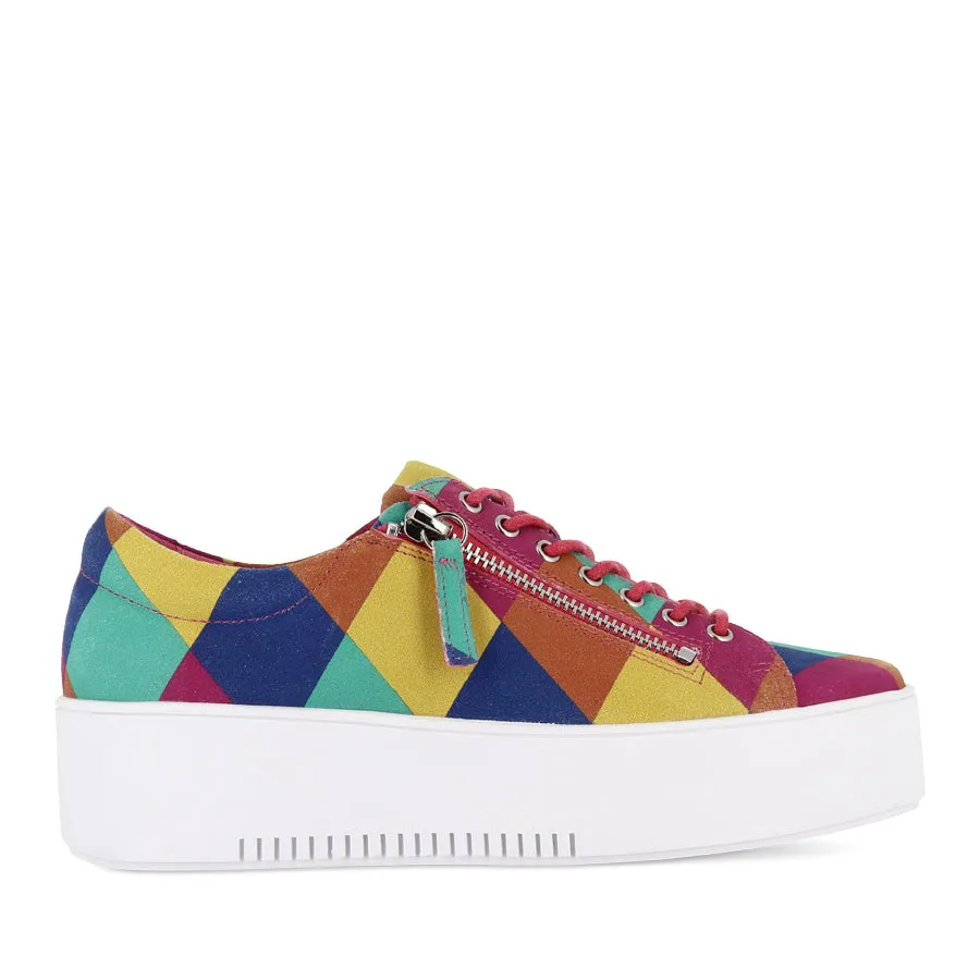 Microfiber Heel Counter WOLFIE - BRIGHT HARLEQUIN