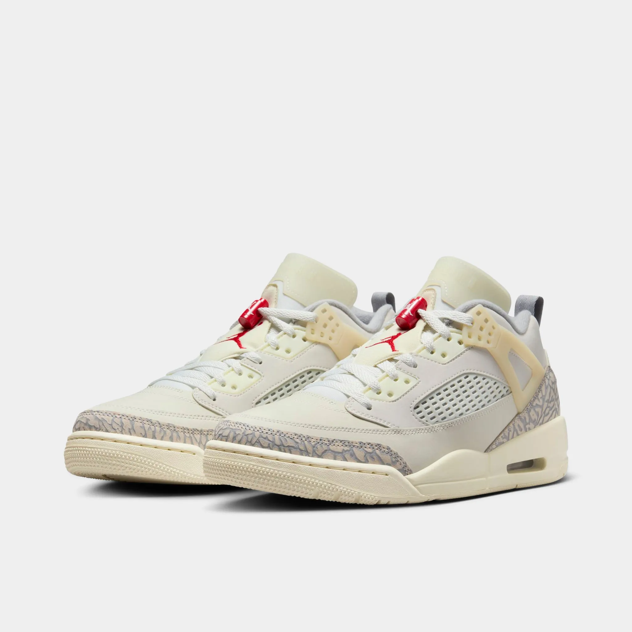 Tear Resistant Material Dynamic Flex Grooves Jordan Spizike Low Sail / University Red - Coconut Milk
