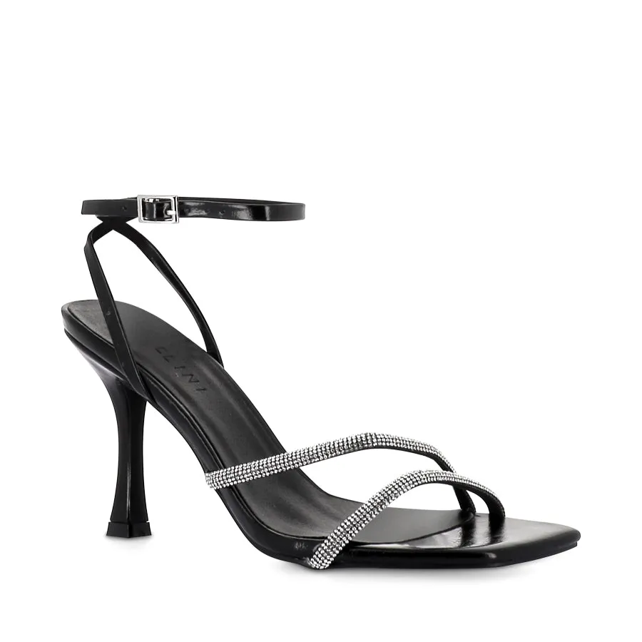 Light Weight REYES - BLACK CRINKLE-DIAMANTE